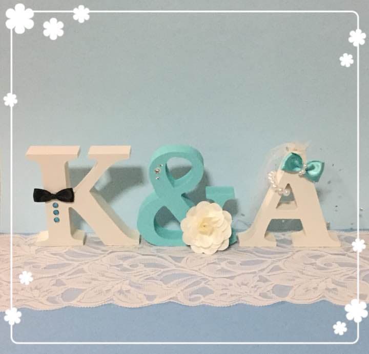 あや様確認用♡ウエディングバージョン・イニシャルオブジェ