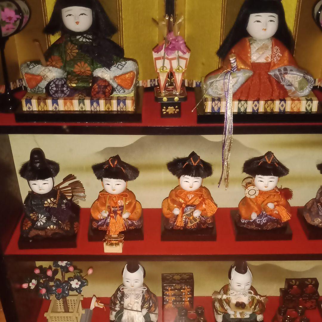 雛人形　壁掛け　額　オルゴール付
