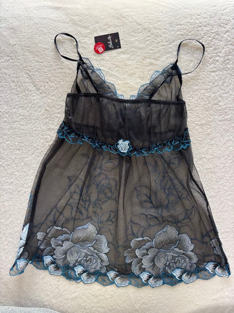 サルート アクアローズ C65 ブラ ソング ガーター キャミMサイズ BK