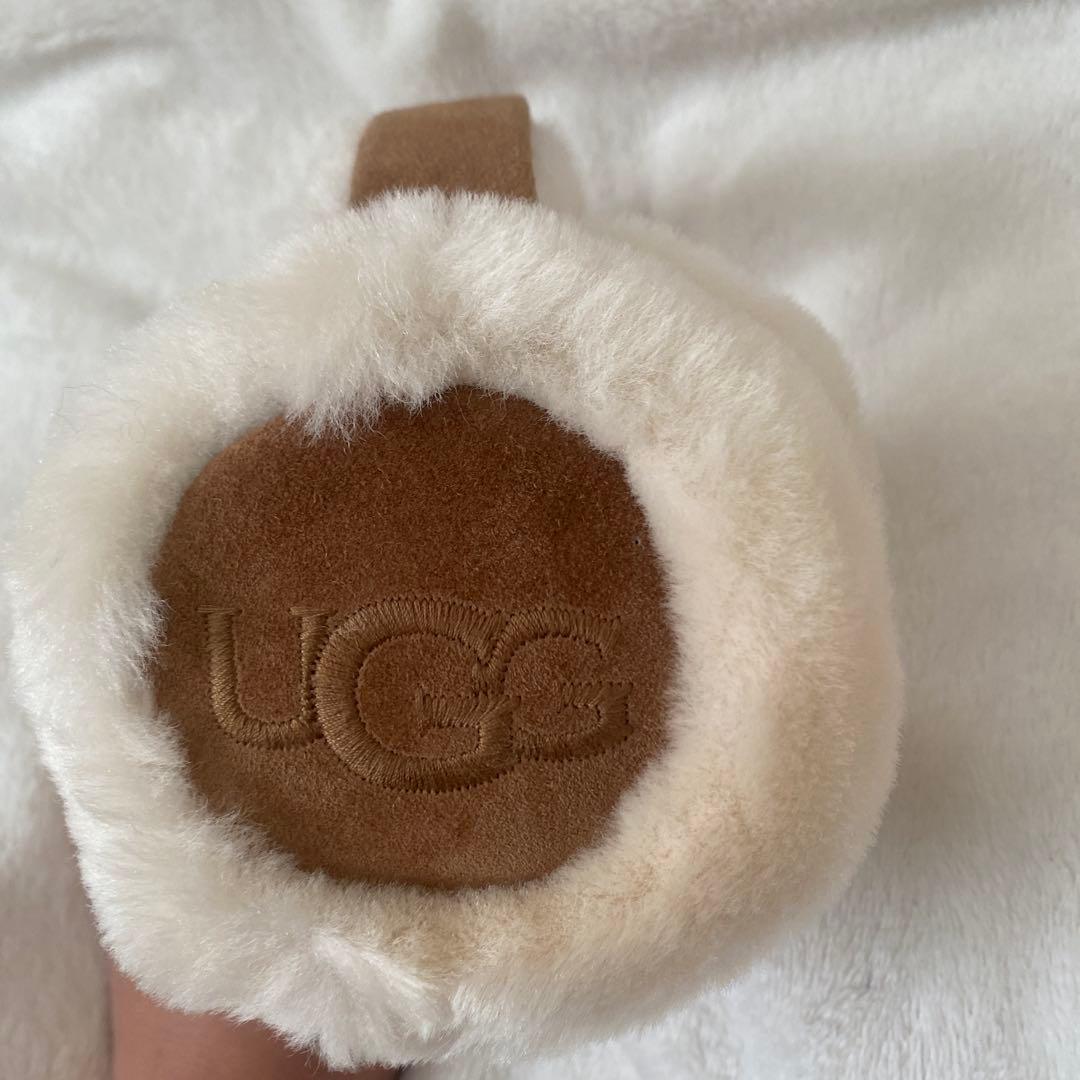 ★UGGイヤーマフラー/キャメル/耳当て★