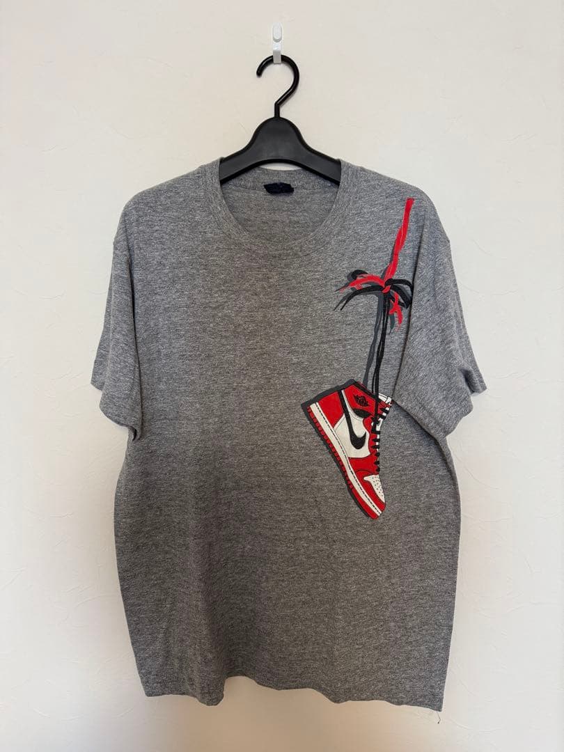 NIKE 肩掛け グレー 紺タグ　Tシャツ XL