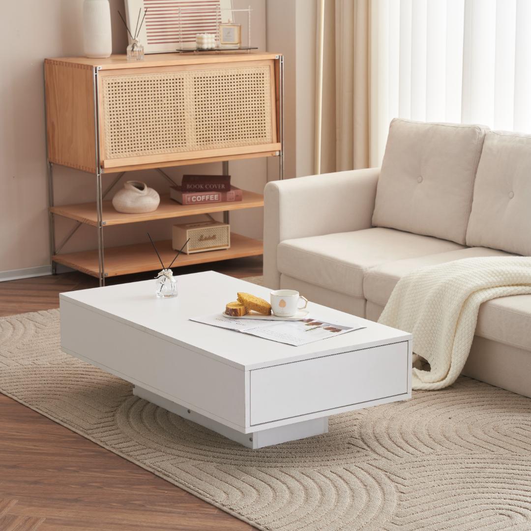 【新品】大容量収納付きローテーブル 簡単開閉 木製 おしゃれ