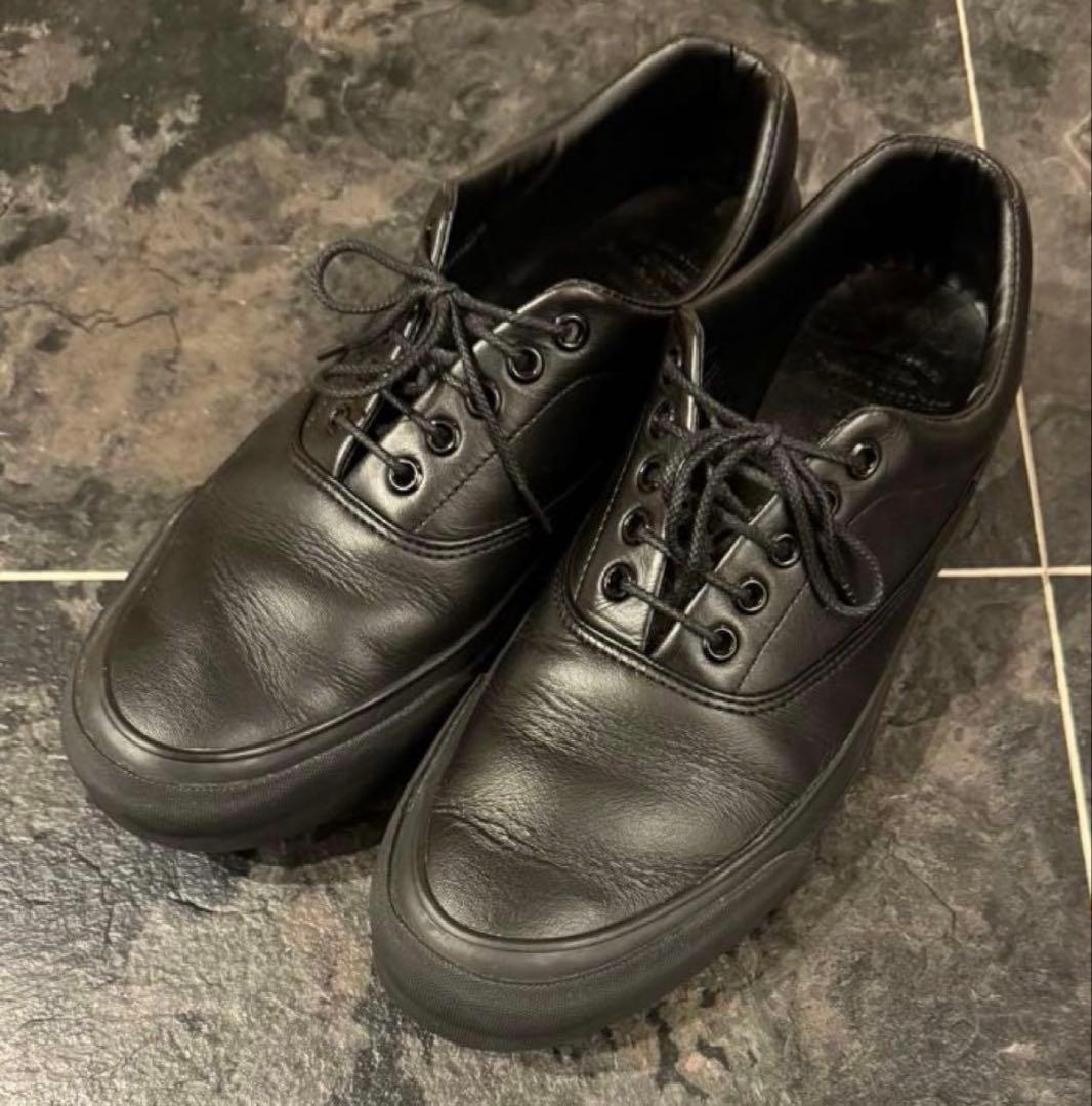 Foot the coacher レザー スニーカー 別注 ブラック