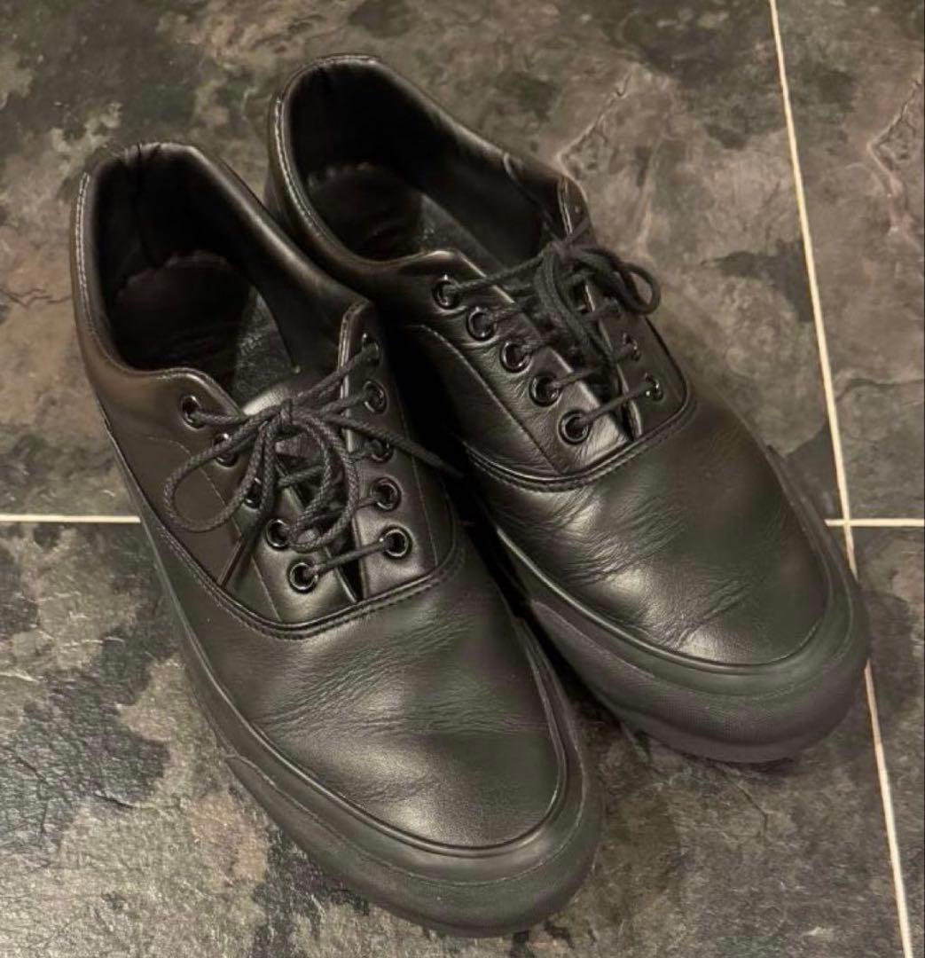 Foot the coacher レザー スニーカー 別注 ブラック