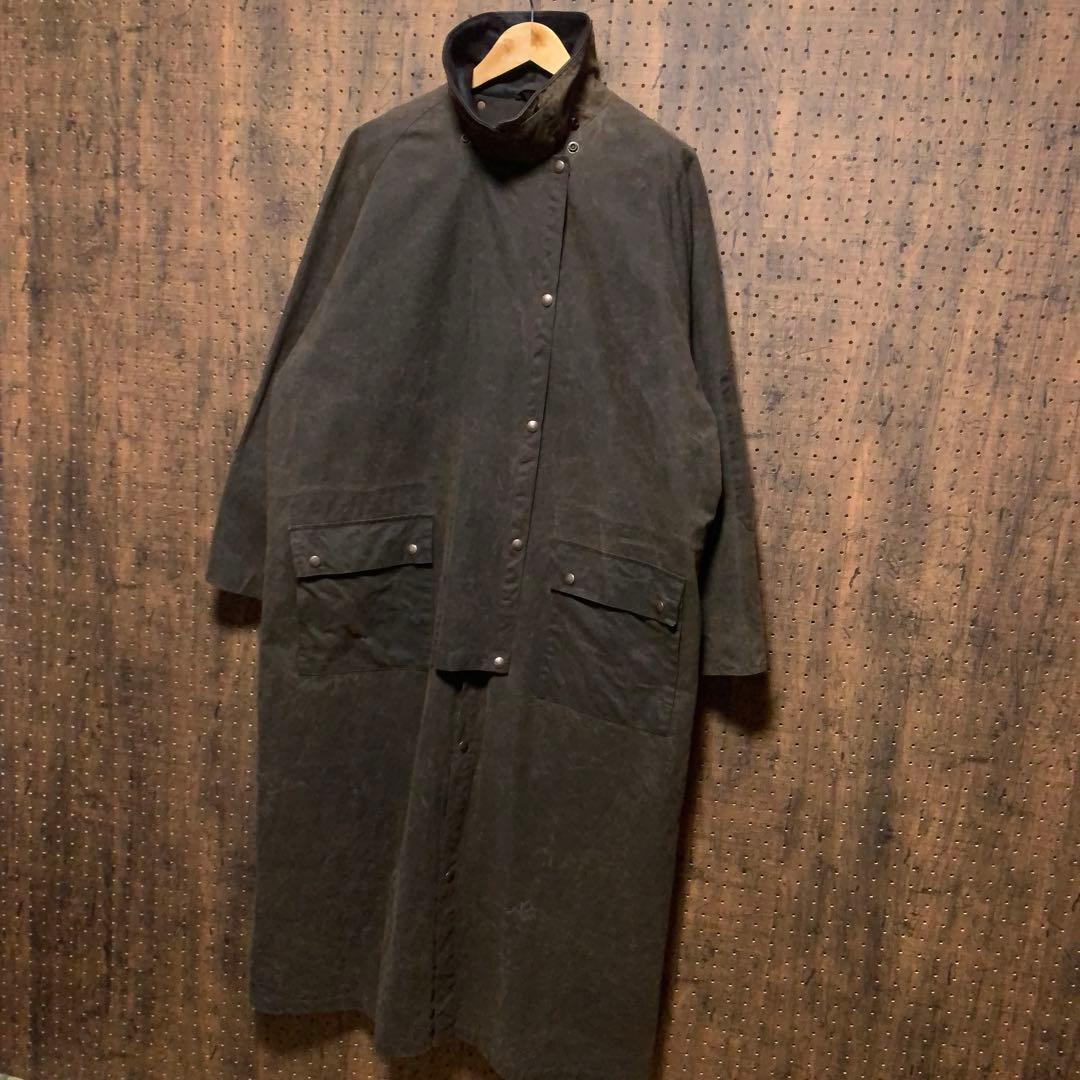 カナダ製　ダスターコート　オイルドジャケット　ドローバーコート　茶　rwm72