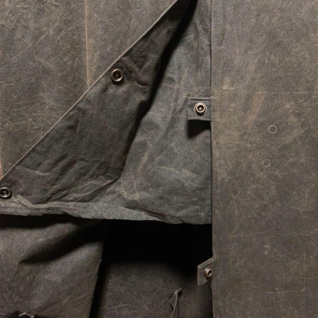カナダ製　ダスターコート　オイルドジャケット　ドローバーコート　茶　rwm72