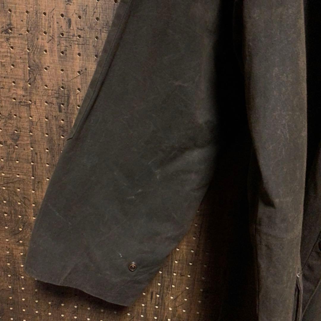 カナダ製　ダスターコート　オイルドジャケット　ドローバーコート　茶　rwm72