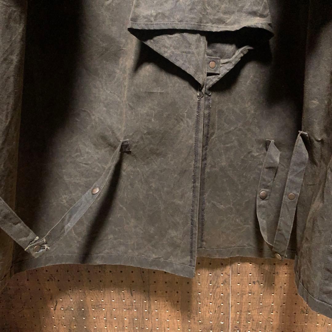 カナダ製　ダスターコート　オイルドジャケット　ドローバーコート　茶　rwm72