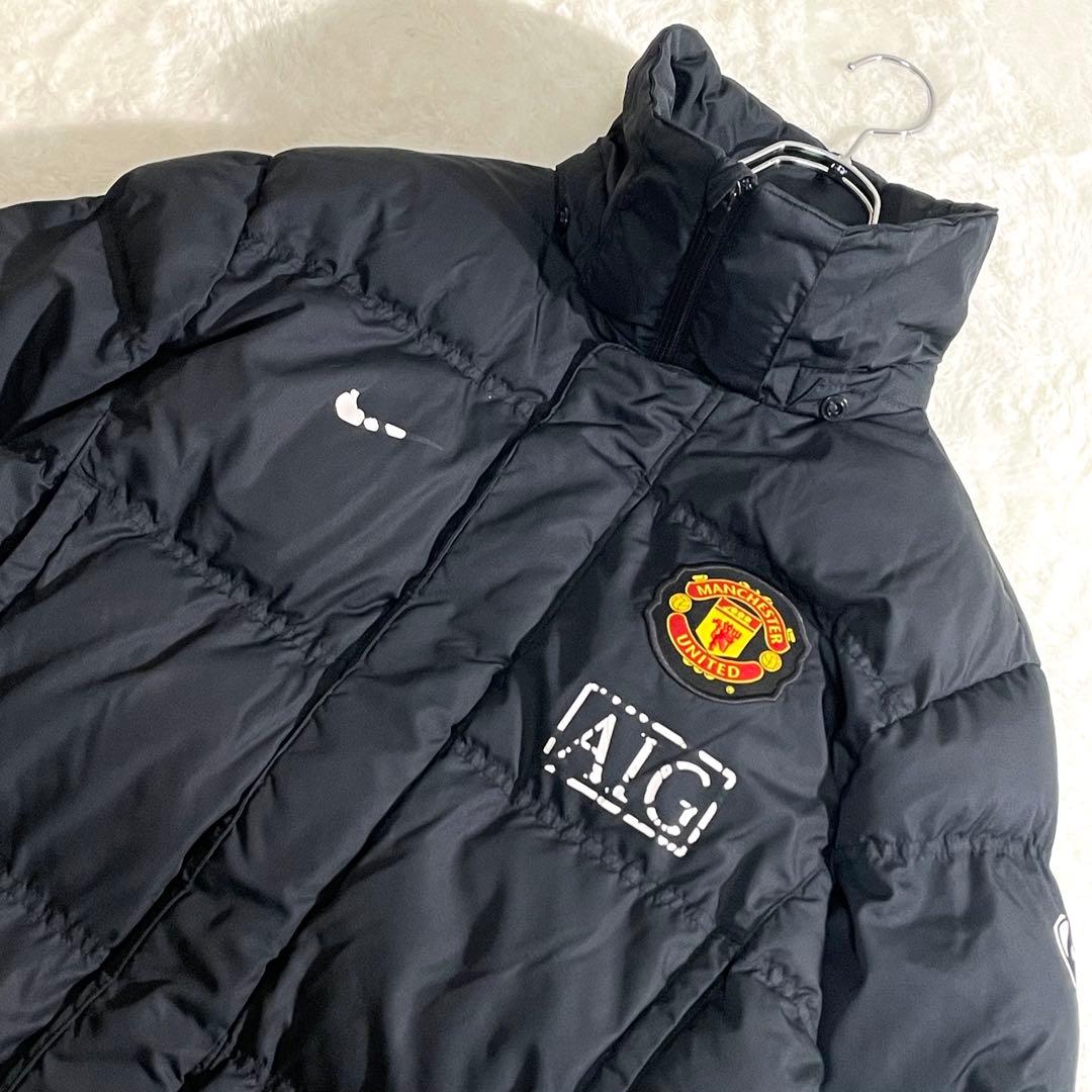 ナイキ　マンチェスター・ユナイテッド　AIG　中綿　ベンチコート　黒　M