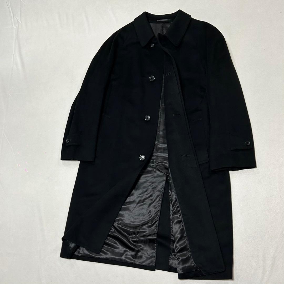 90s イギリス製 カシミヤ100% ラグラン バルマカーンコート ステンカラー