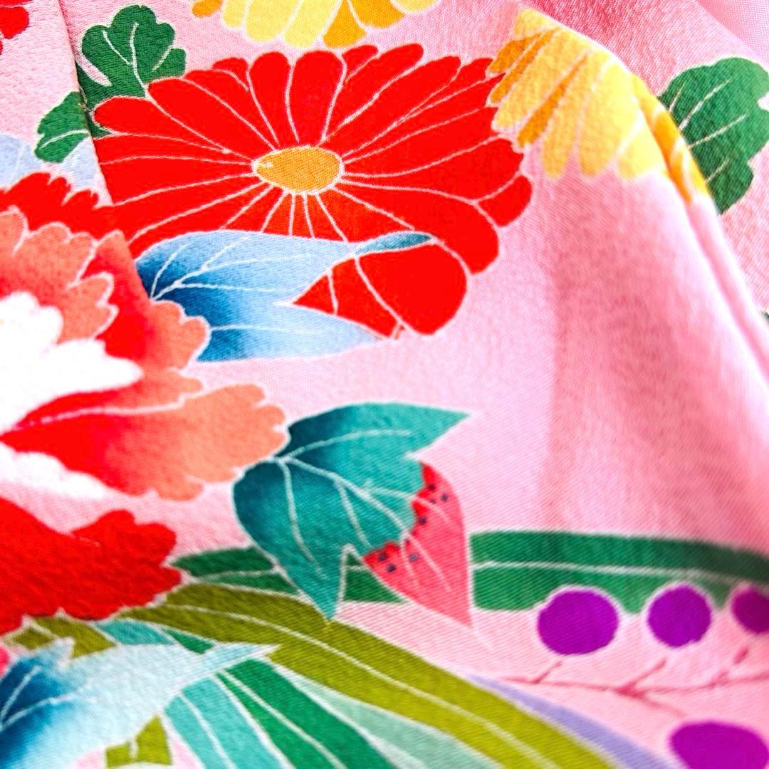 No.5 七五三　3歳 正絹被布フルセット　　加賀友禅