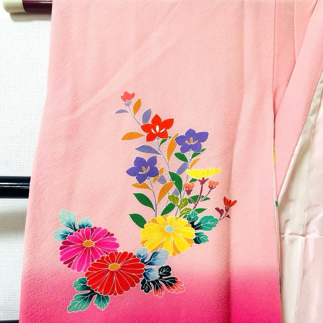 No.5 七五三　3歳 正絹被布フルセット　　加賀友禅