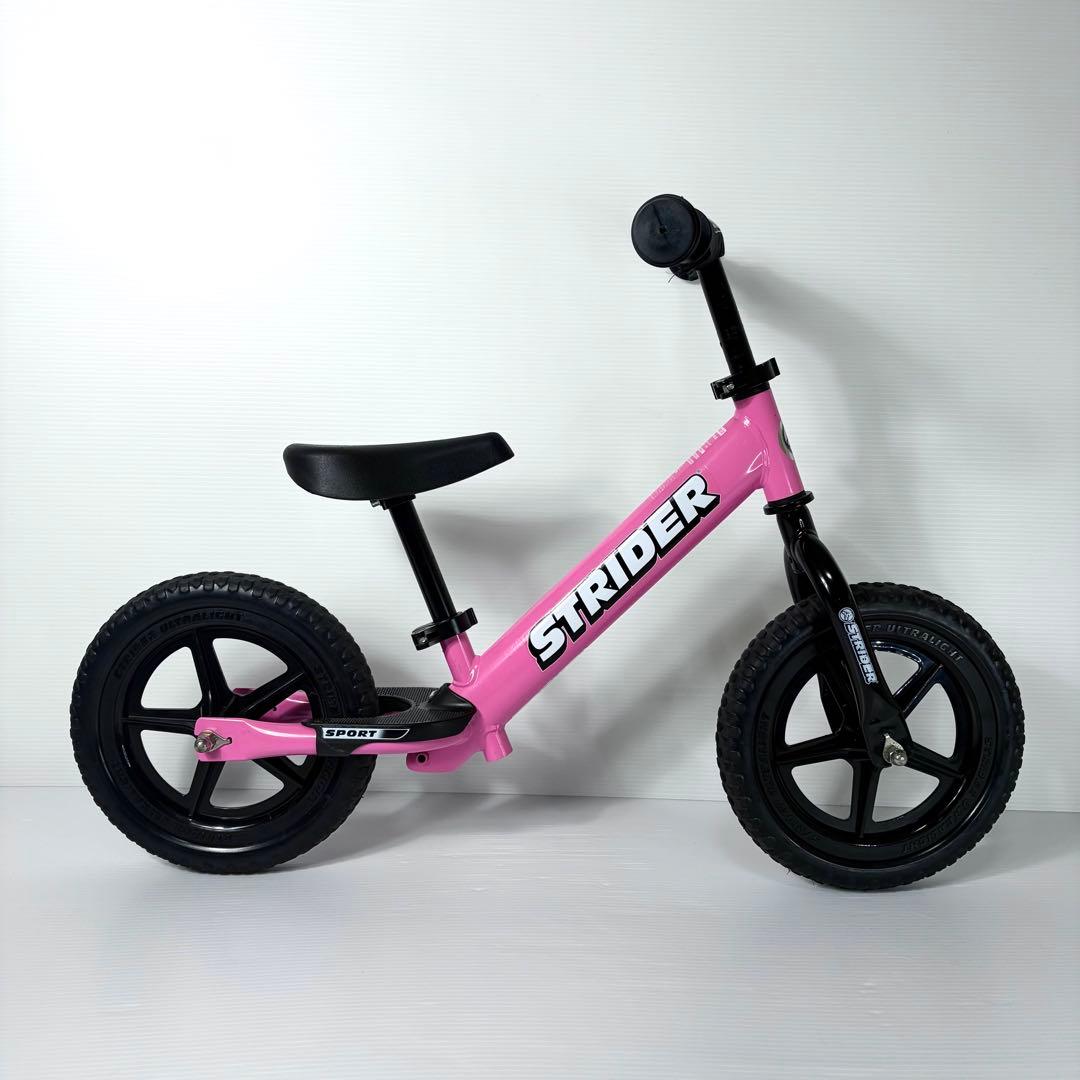 極美品☆STRIDER SPORT バランスバイク ペダル無し ピンク 桃色