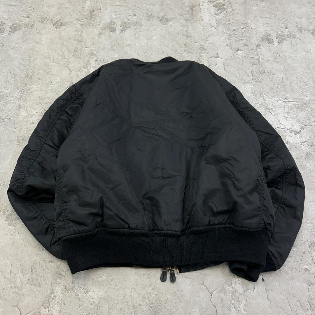 三*目様 USA製　MA-1　ミルテック社　フライトジャケット　古着　ブラック