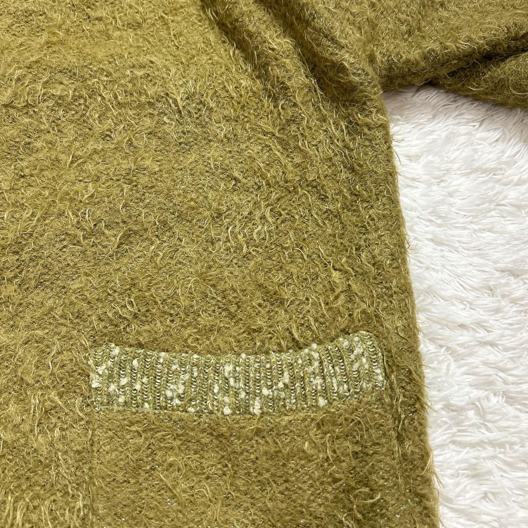 crepuscule シャギーカーディガン 厚手 ラメ入り　rroomm別注