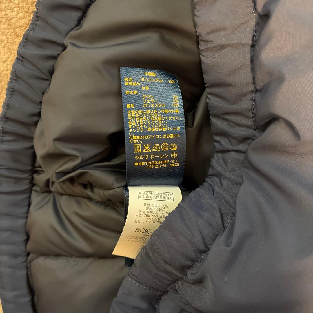 Polo Ralph Lauren ネイビー ダウンベスト　M 165cm