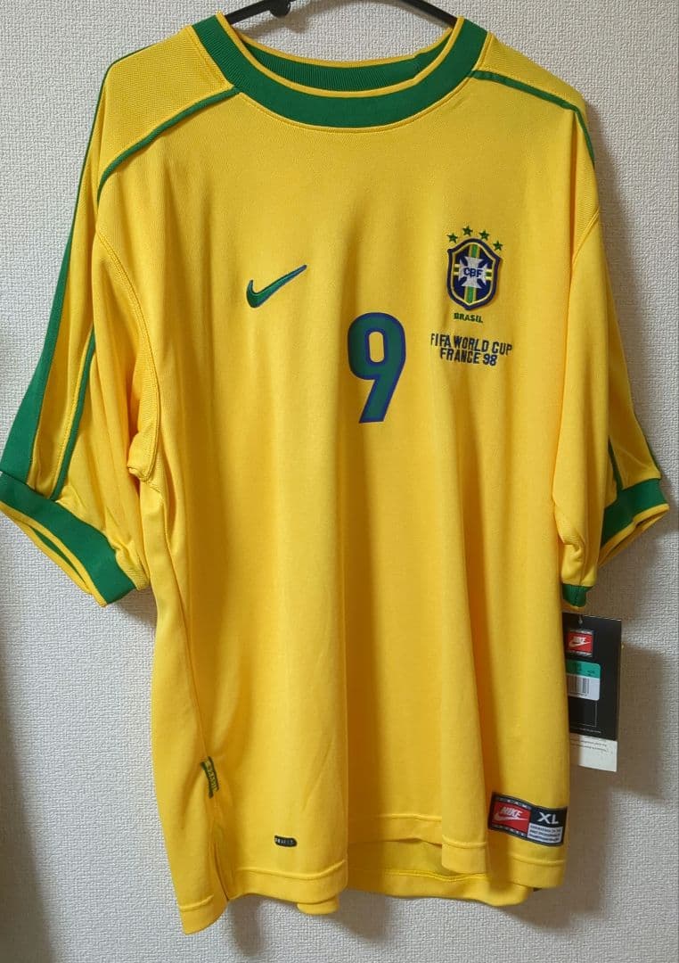 1998年 ブラジル代表 ロナウド ユニフォーム タグ付き