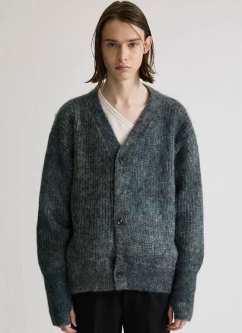 UNITED TOKYO マルチミックスショートモヘアカーディガン ニット