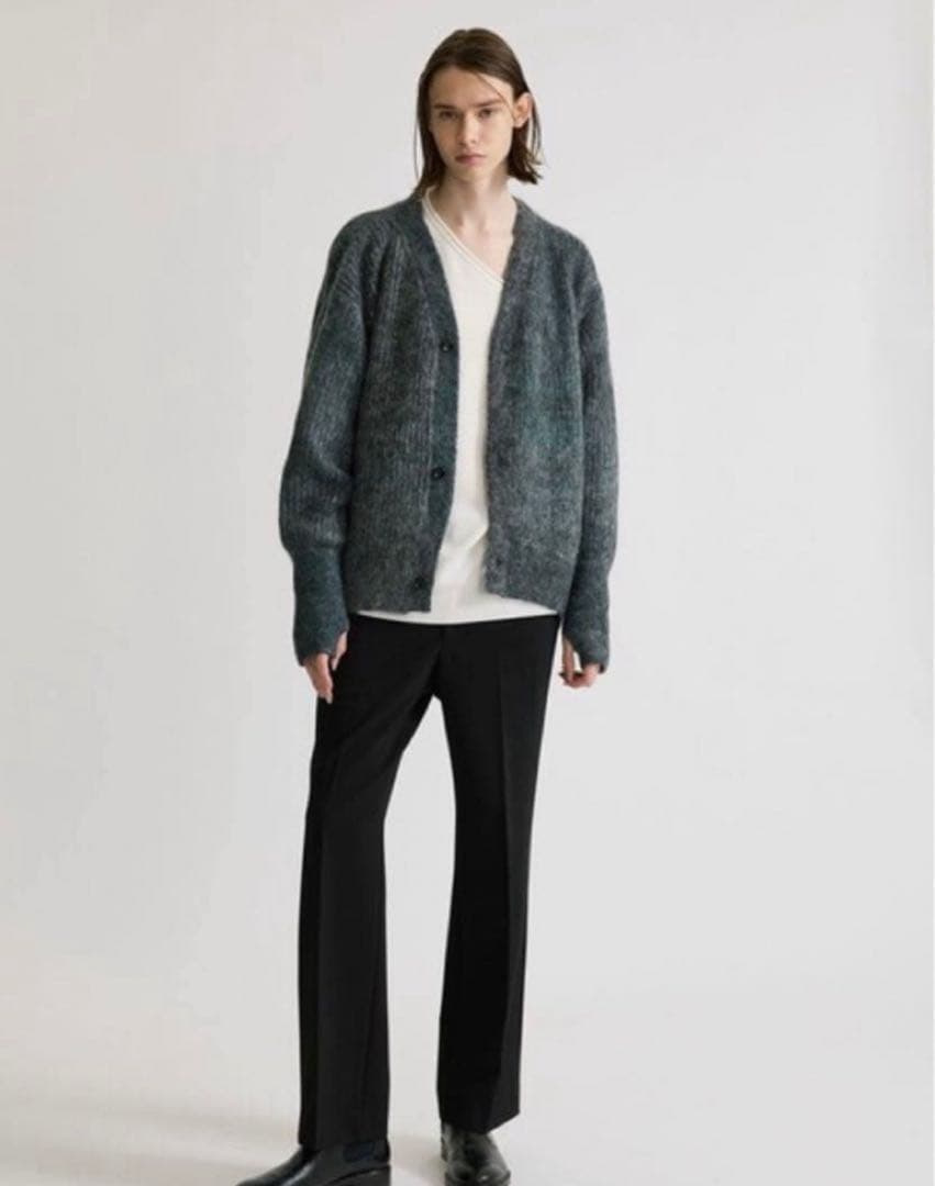 UNITED TOKYO マルチミックスショートモヘアカーディガン ニット