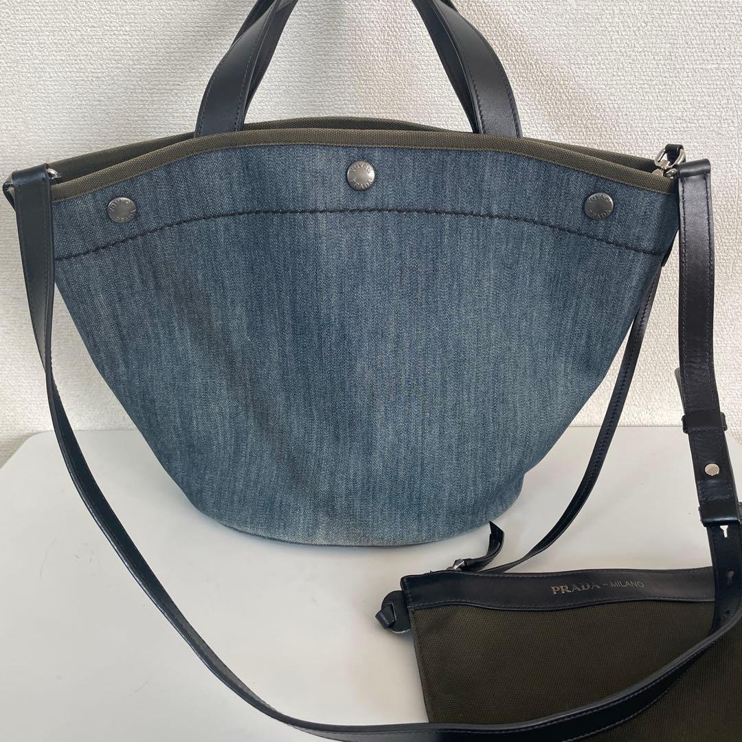 プラダ　デニム　トートバッグ