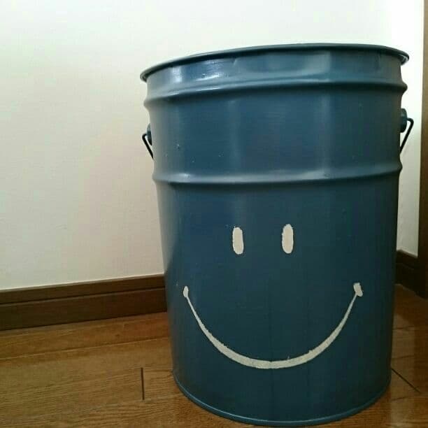 sold!! ハンドメイド ペール缶 ニコチャン スマイル