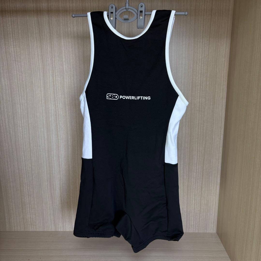 SBD シングレット　パワーリフティング スーツ Ｌ　黒/白