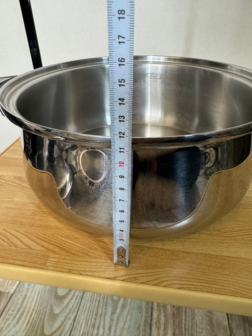 Queen深型鍋　ステンレススチール 蒸し器