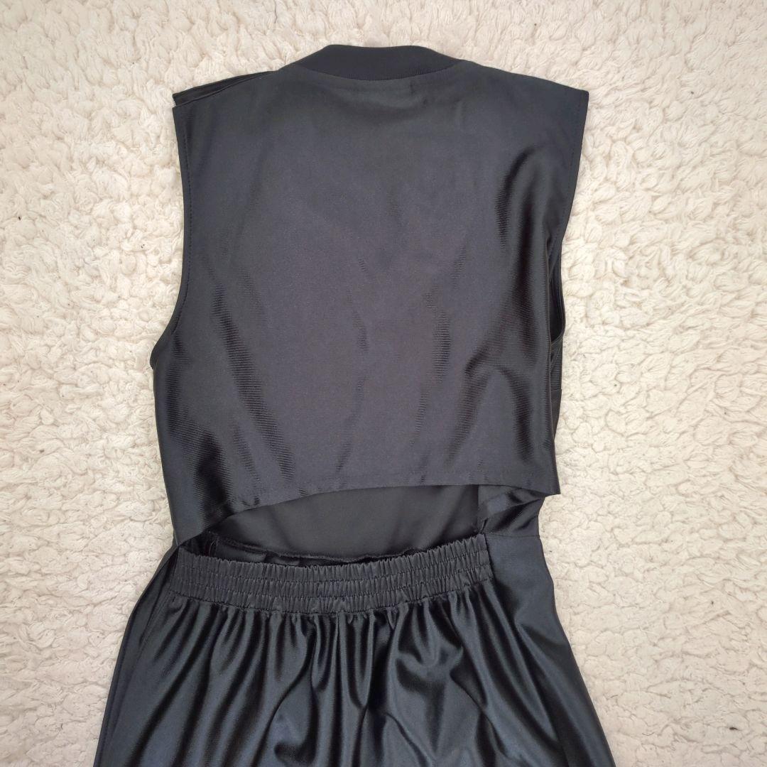 美品 ナイキ ジャンプスーツ オールインワン ブラック ゴールド XS