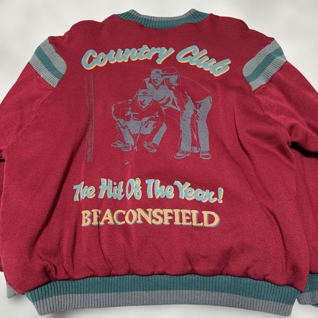 【珍品】country club アメ製　80s スウェット　ブルゾンジャケット