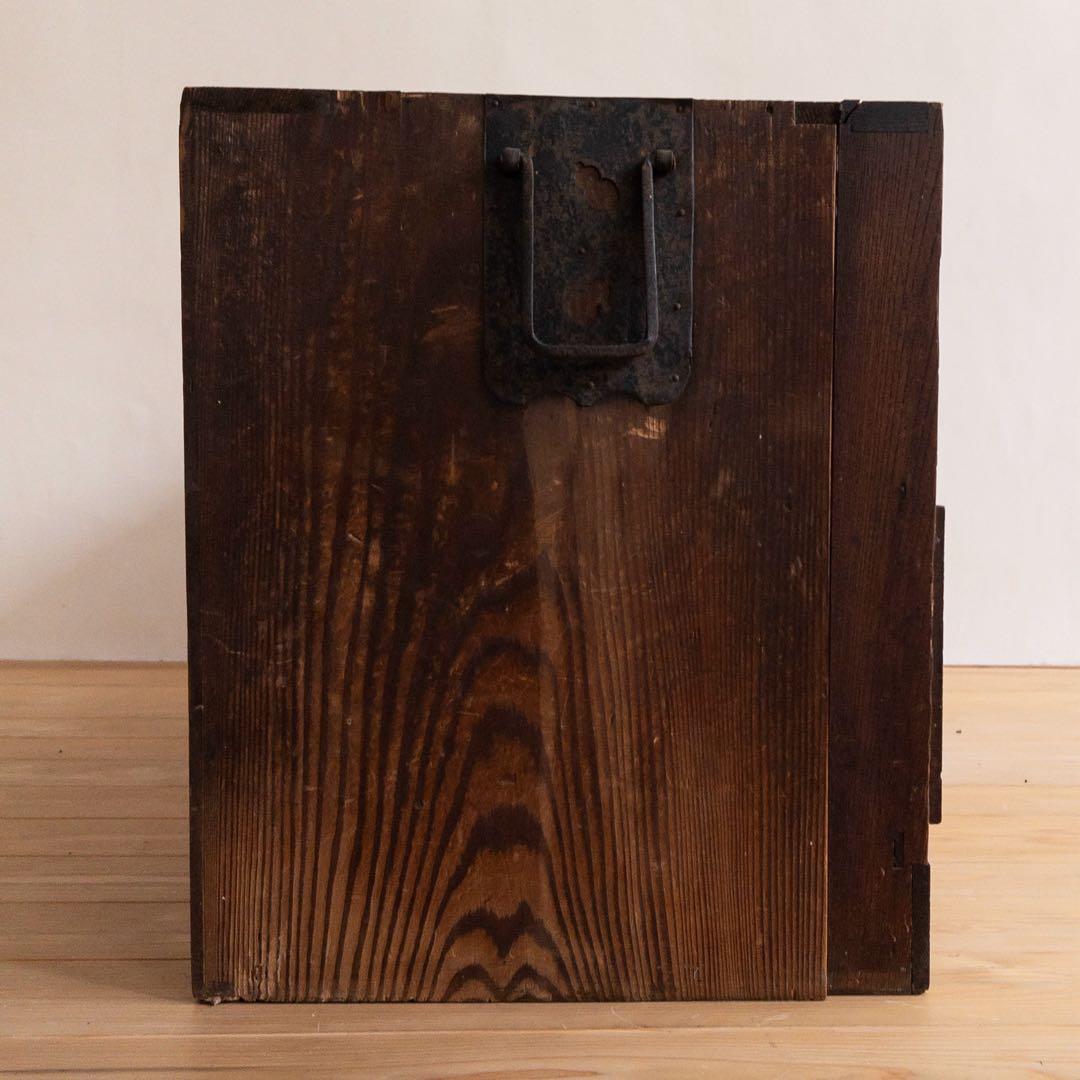 木製　二段チェスト　引き出し　和箪笥　古道具　サイドボード　収納棚