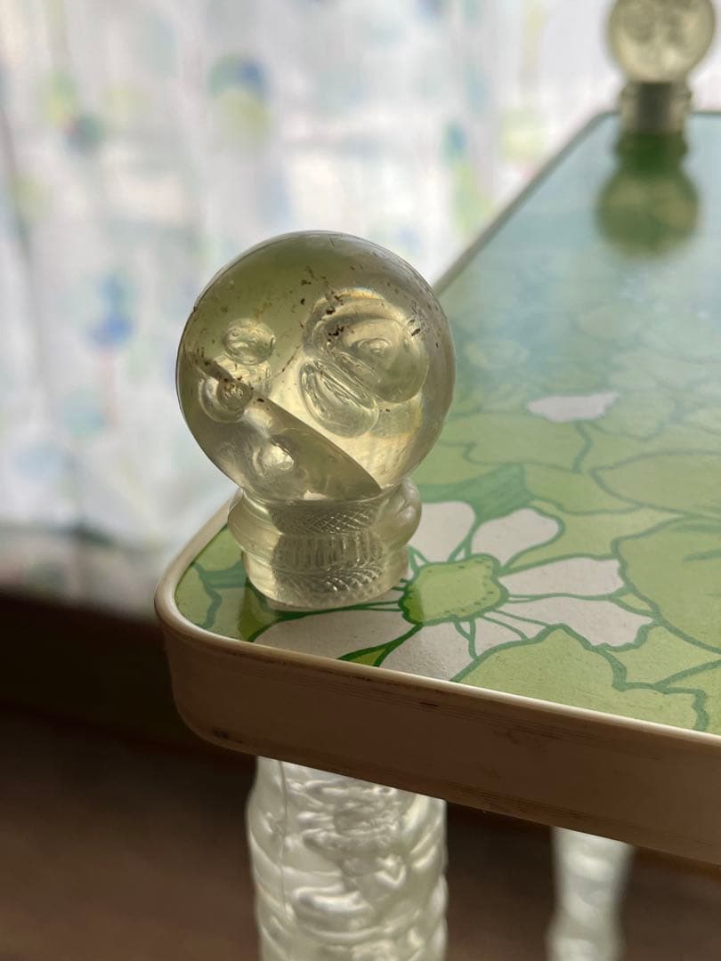 花柄 サイドテーブル 花台 飾り棚 レトロポップ 昭和レトロ