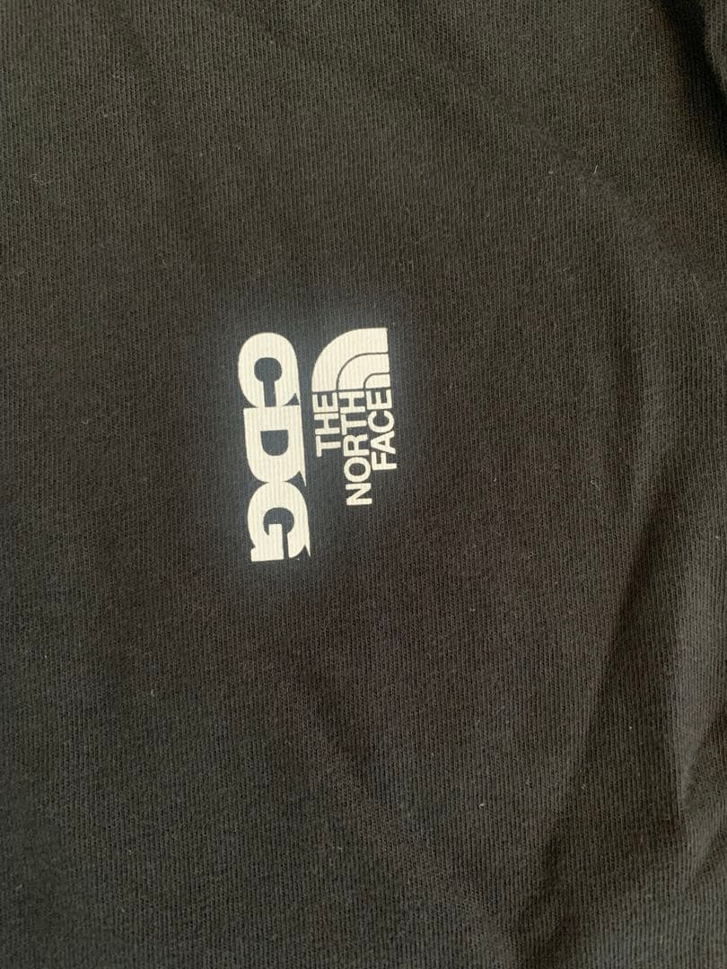 新品　タグ付　24FW コムデギャルソン × ザノースフェイス TEE 黒 S