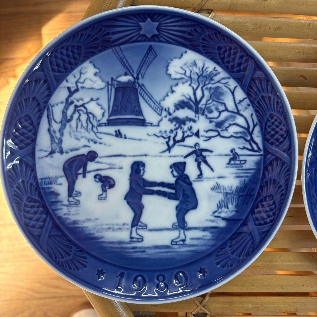 ロイヤルコペンハーゲン イヤープレート 2枚セット 1999年＆1989年セット