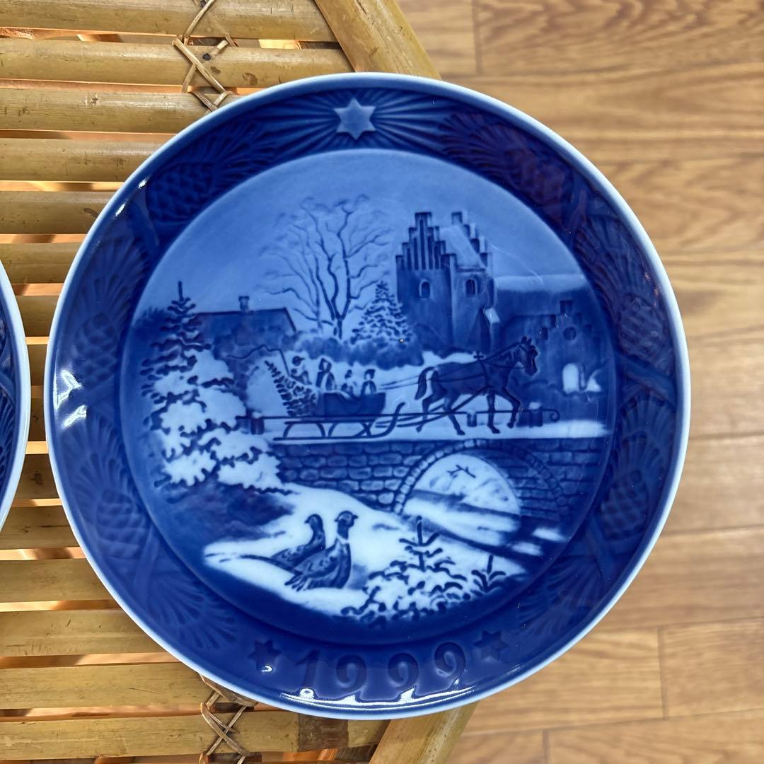 ロイヤルコペンハーゲン イヤープレート 2枚セット 1999年＆1989年セット