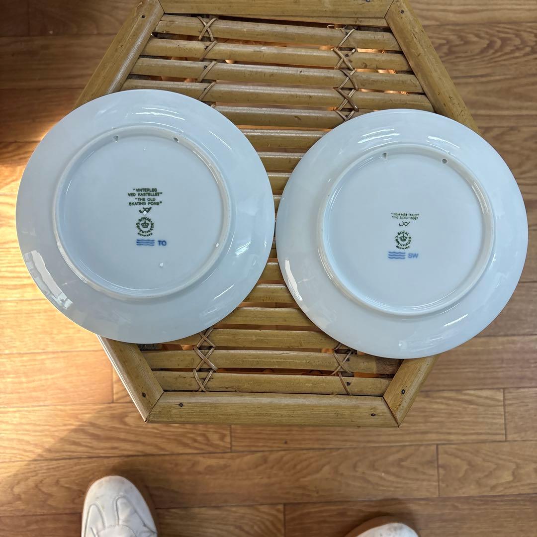 ロイヤルコペンハーゲン イヤープレート 2枚セット 1999年＆1989年セット