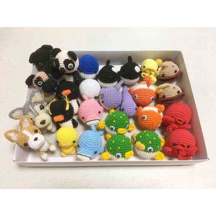 ☆大人気☆ ハンドメイド 編みぐるみ 〜海と陸の仲間たち〜