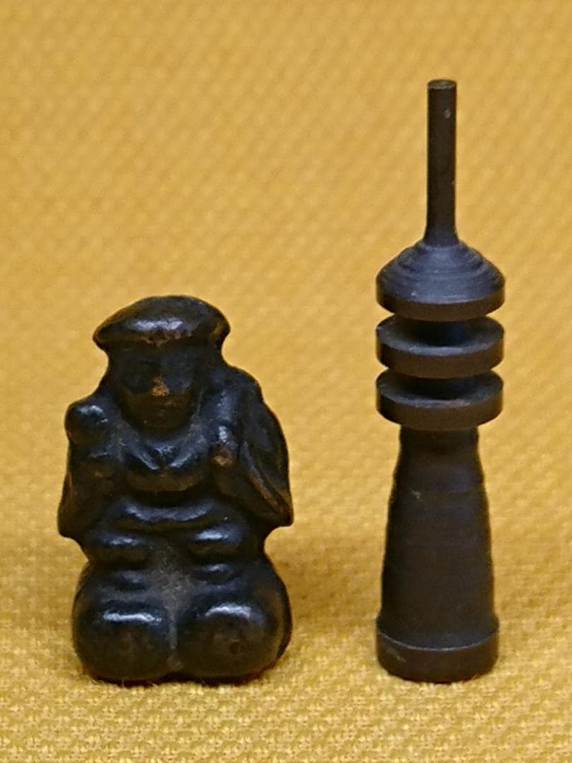 人形　銅製　ブロンズ像　オブジェ　置物　インテリア　工芸品　美術品　A2980