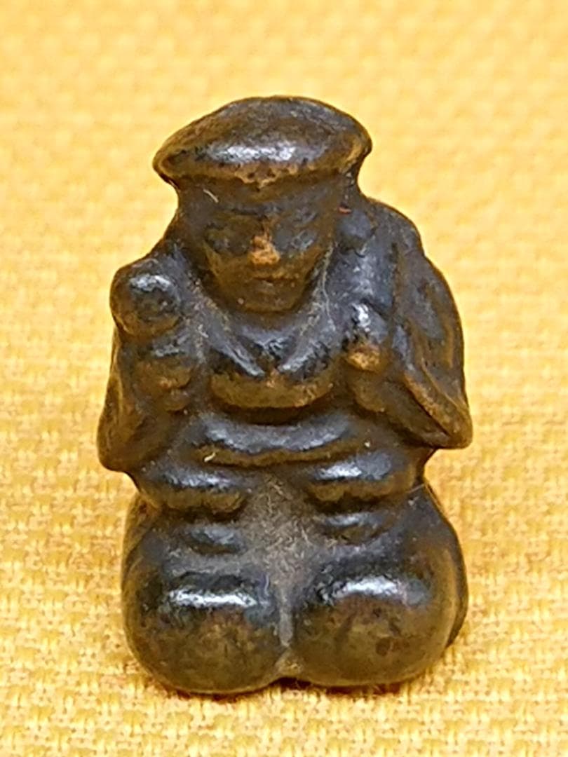 人形　銅製　ブロンズ像　オブジェ　置物　インテリア　工芸品　美術品　A2980