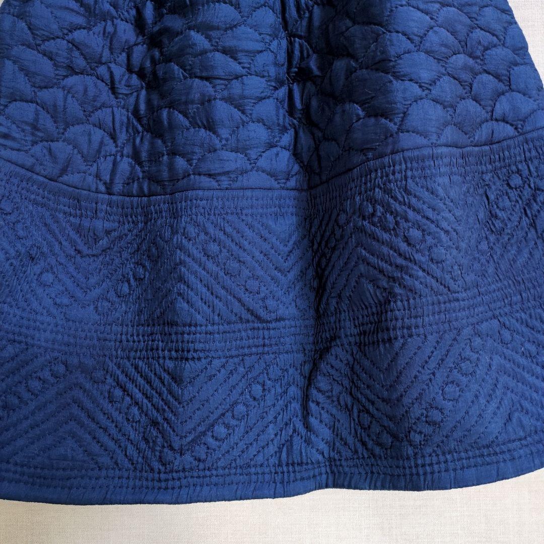 45Rカディシルクキルティングロングベスト