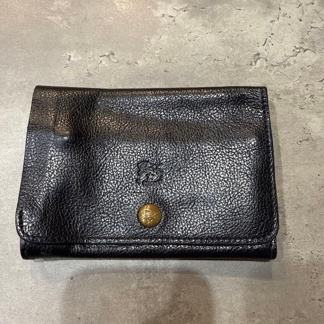 イルビゾンテ　レザー ブラック 二つ折り財布