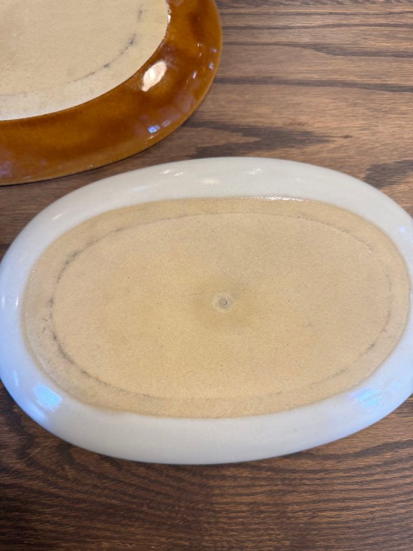 益子焼き　オーバルプレート L 5枚セット