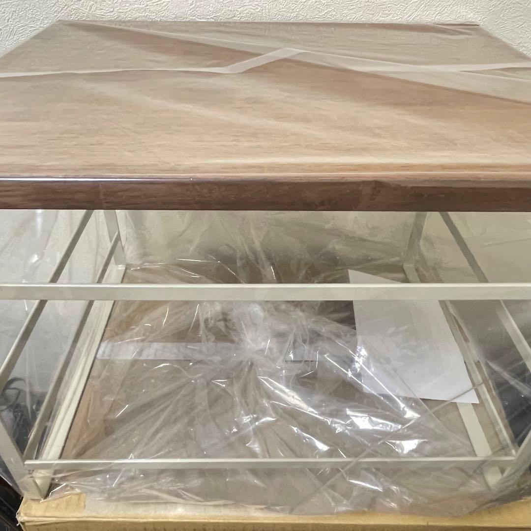 ラバーウッド天板トースターラック　洗えるバスケット付き