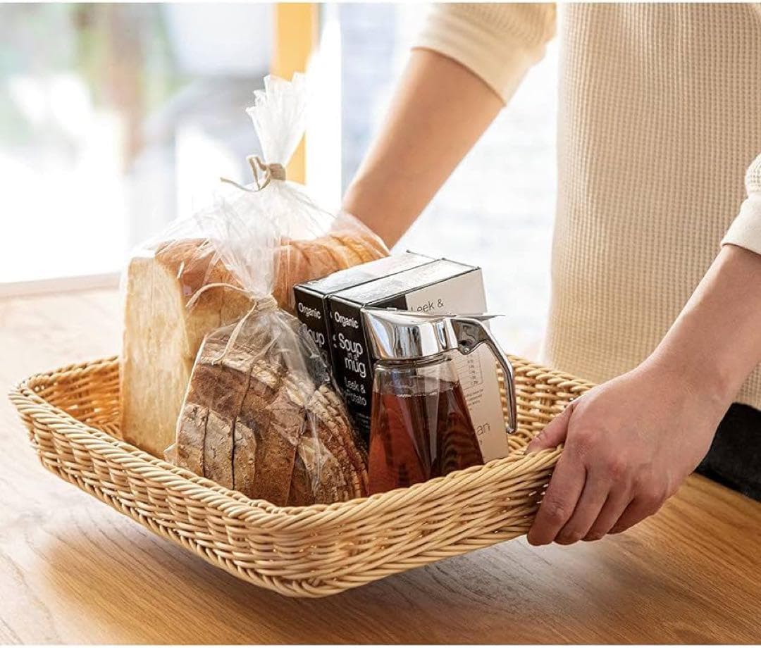 ラバーウッド天板トースターラック　洗えるバスケット付き