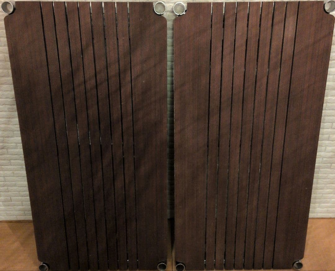 ホームエレクター　ブランチシェルフ　ダークブラウン2枚セット