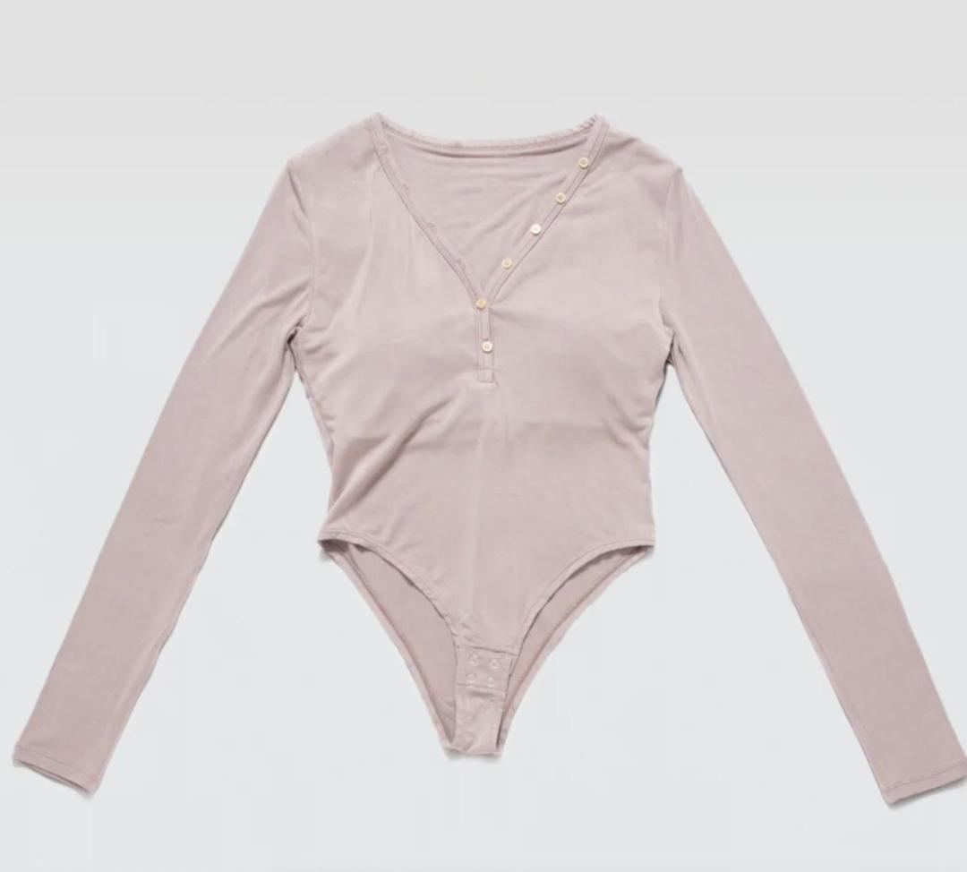 【Determ】Collagen Button Up Bodysuit