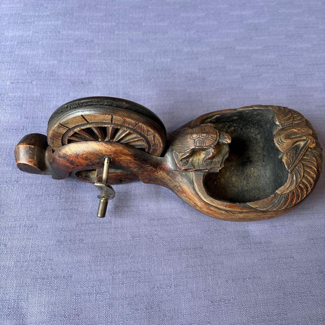 木製の古い墨壺