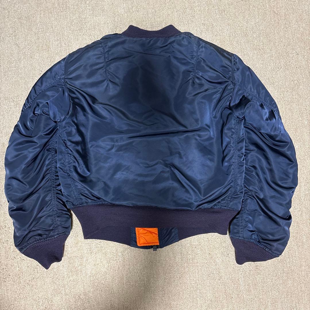 最終値下げ‼️美品)アルファ MA-1 1968年復刻 USA製 S ネイビー