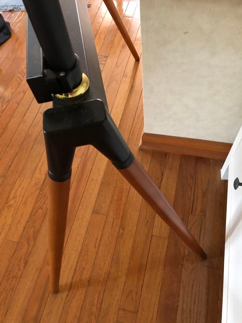 ★ テレビ台 テレビスタンド 33〜55型 ハイタイプ 高さ調整 黒 木製天然木