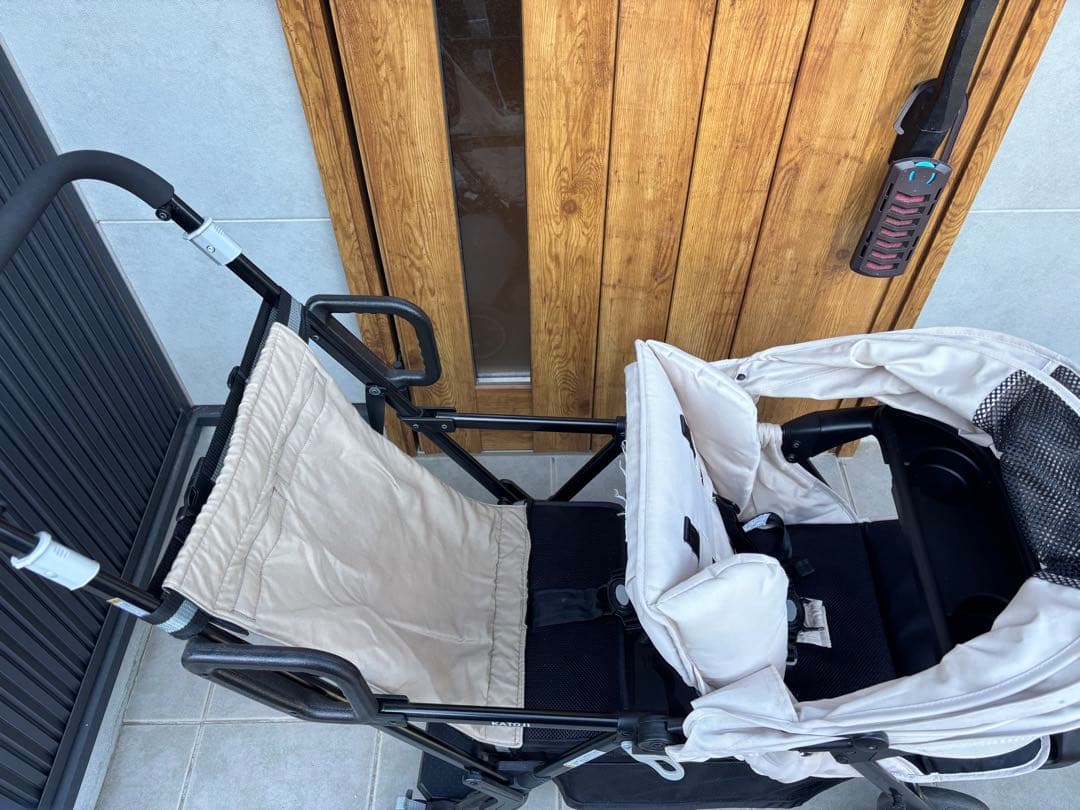 KATOJI カトージ　2人乗りベビーカー　2人でゴー ベージュ