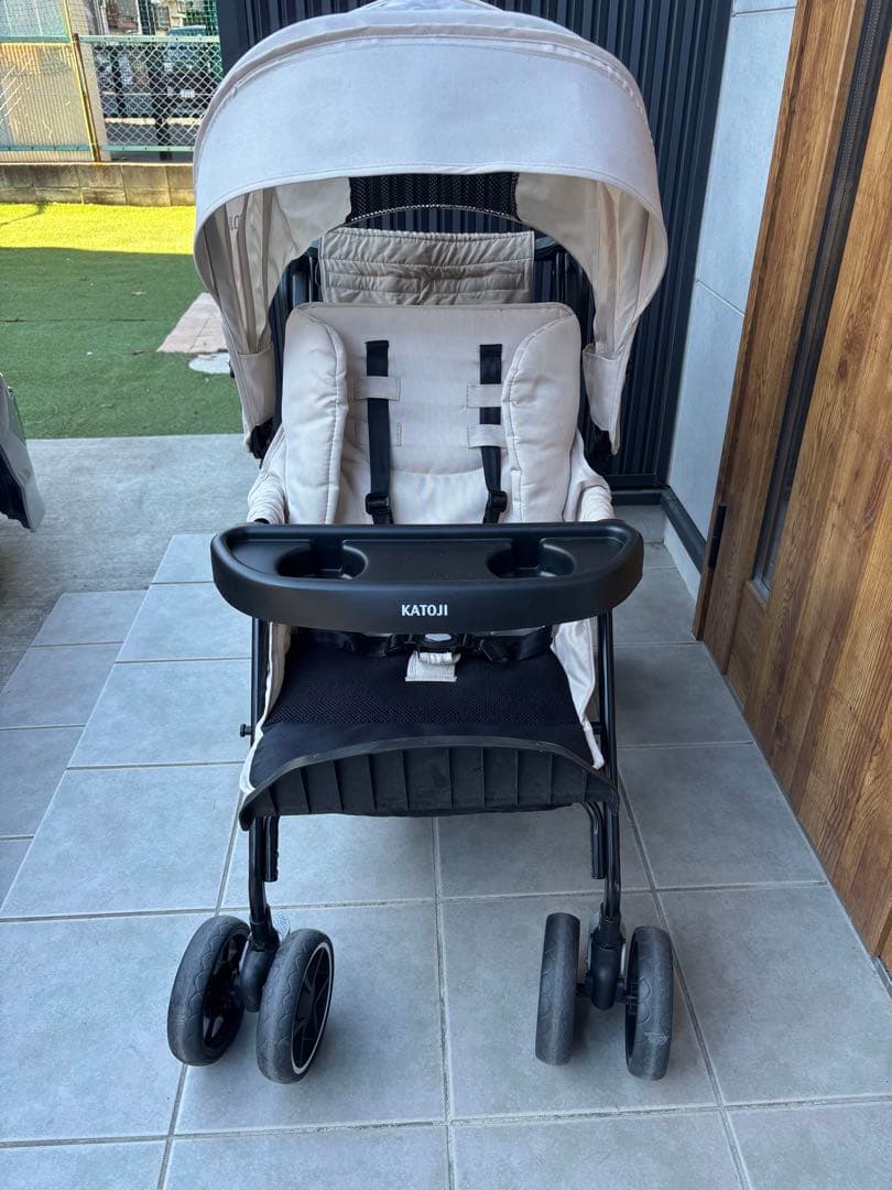 KATOJI カトージ　2人乗りベビーカー　2人でゴー ベージュ